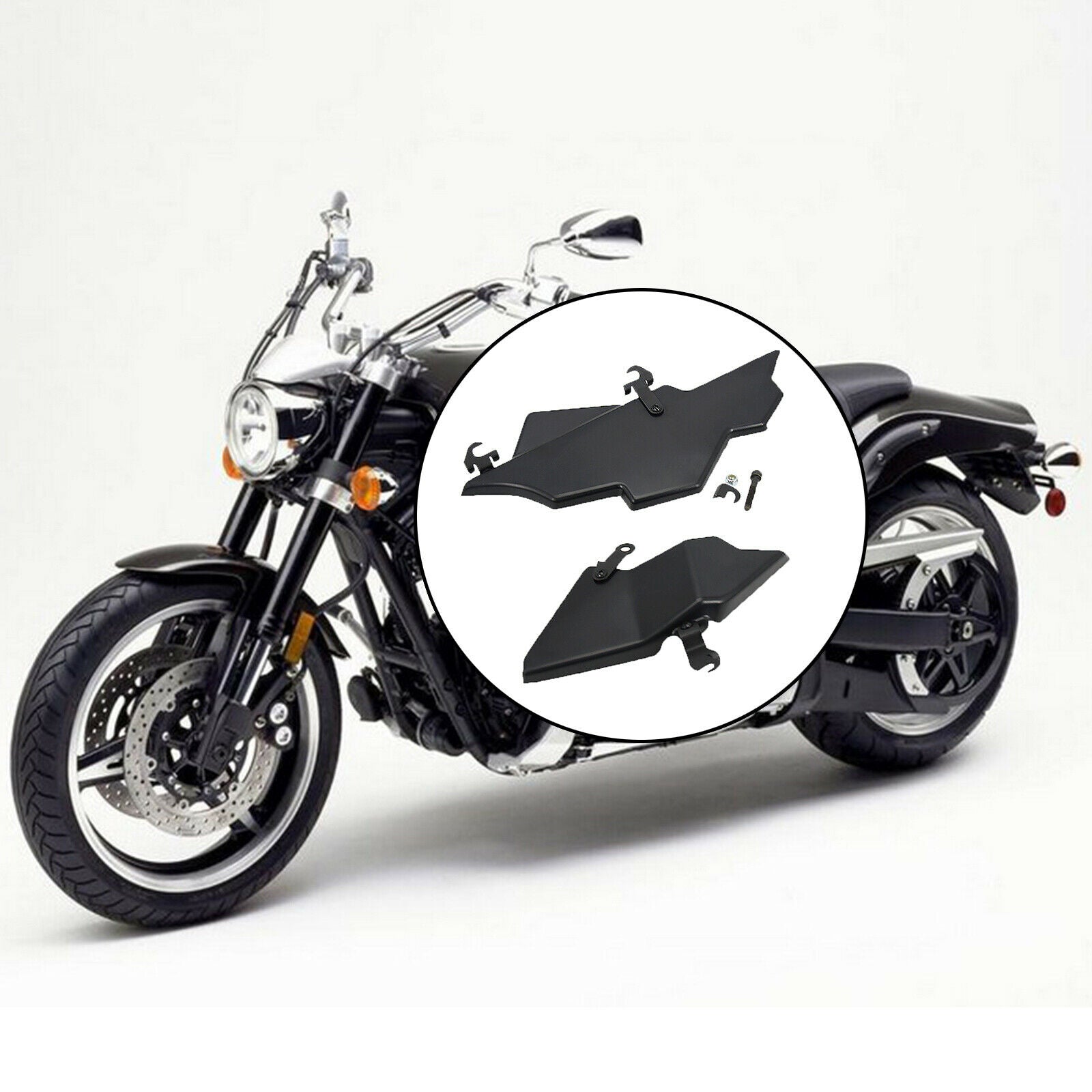 1 Set ABS Splash Guards Spoilers Deflector Supplies for BMW R1200RT LC 14-18