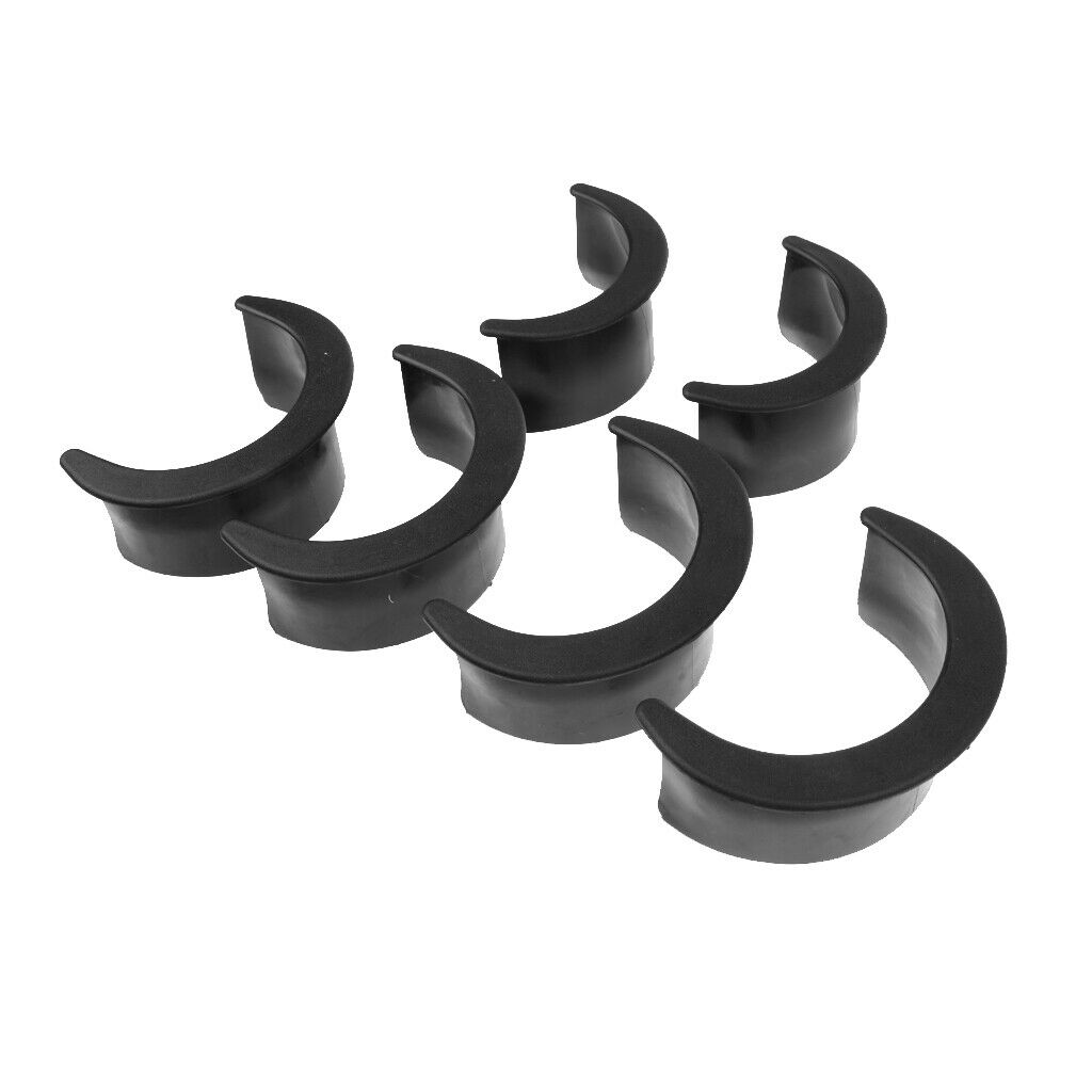 Set of 6 Pool Table Pocket Liner Plastic Billiard Parts - 4 Corner &