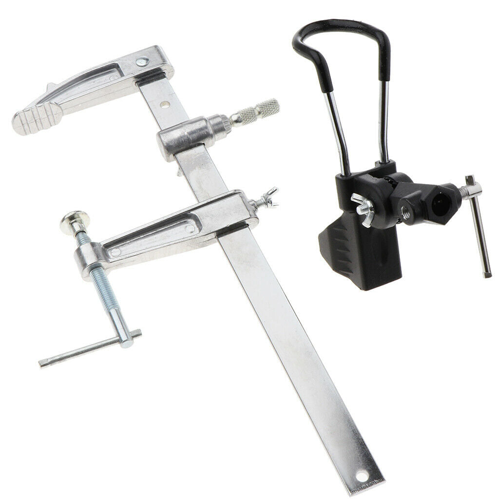 Adjustable Clamp on Fishing Rod Holder Rack Pole Bracket Fishing Tackle L