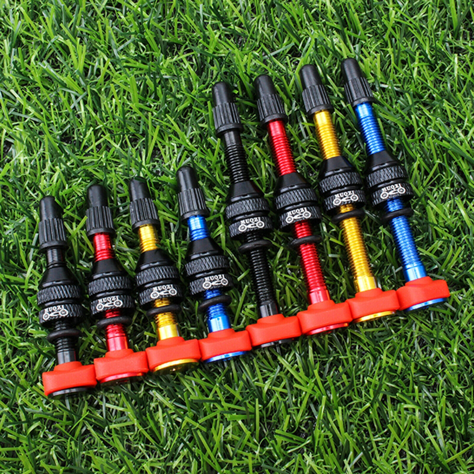 Alloy Tubeless Tire Presta Valve Stem MTB Universal Tubeless Rim 60mm,Red