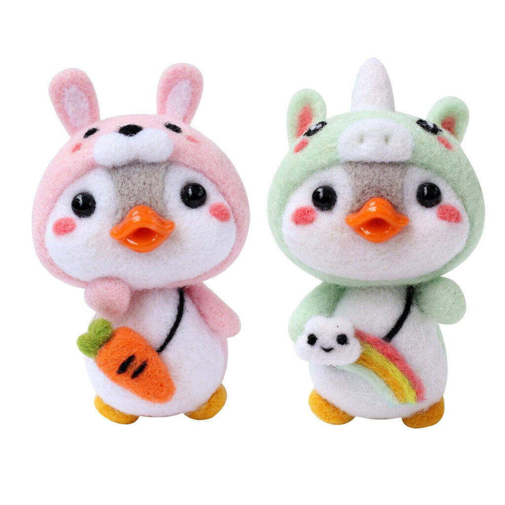 Penguin Wool  Felting Kit Penguin Felt Animals  Felting Kit