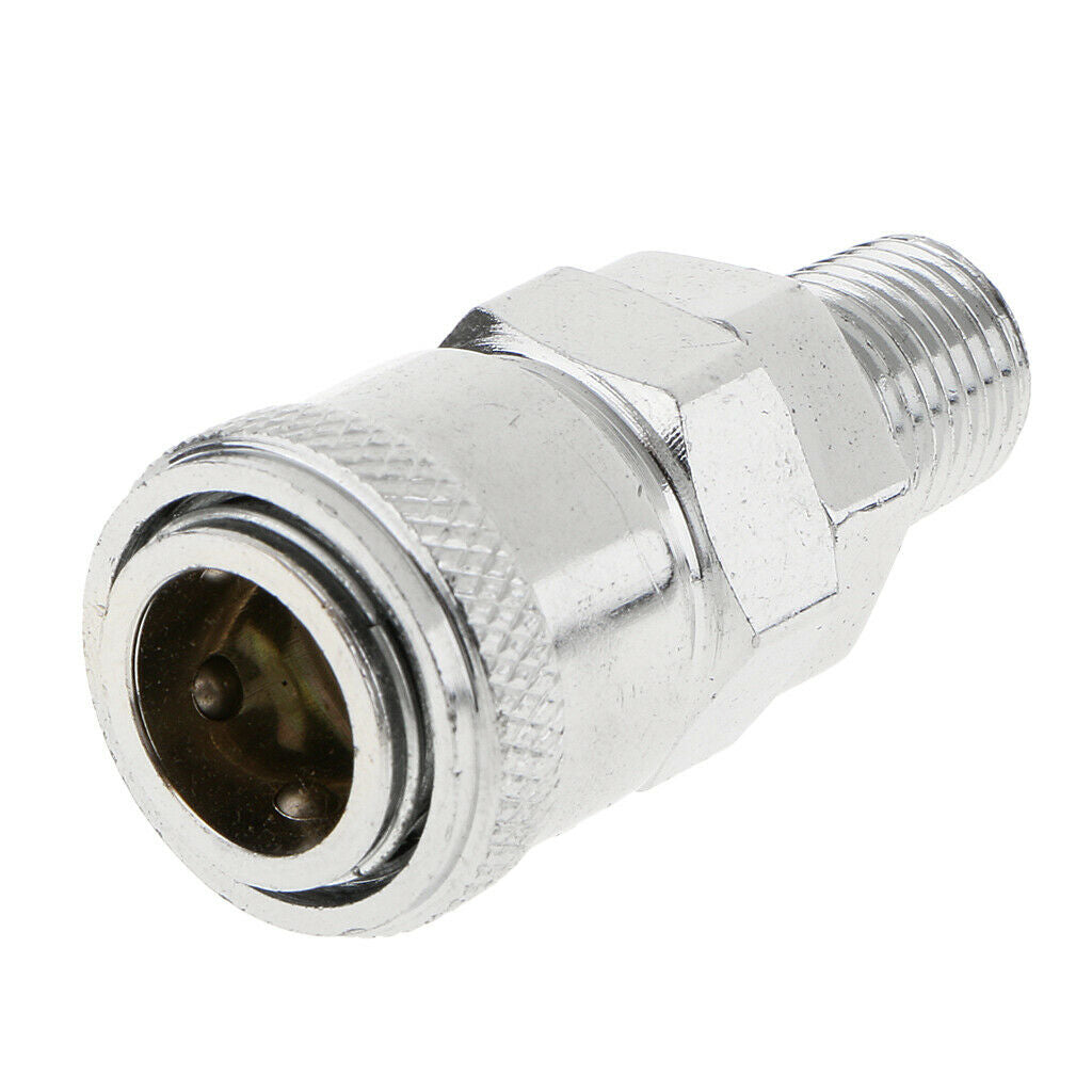2Pcs 1/4" BSP Male Thread Air Hose Line Compressor Fitting Connector SM20