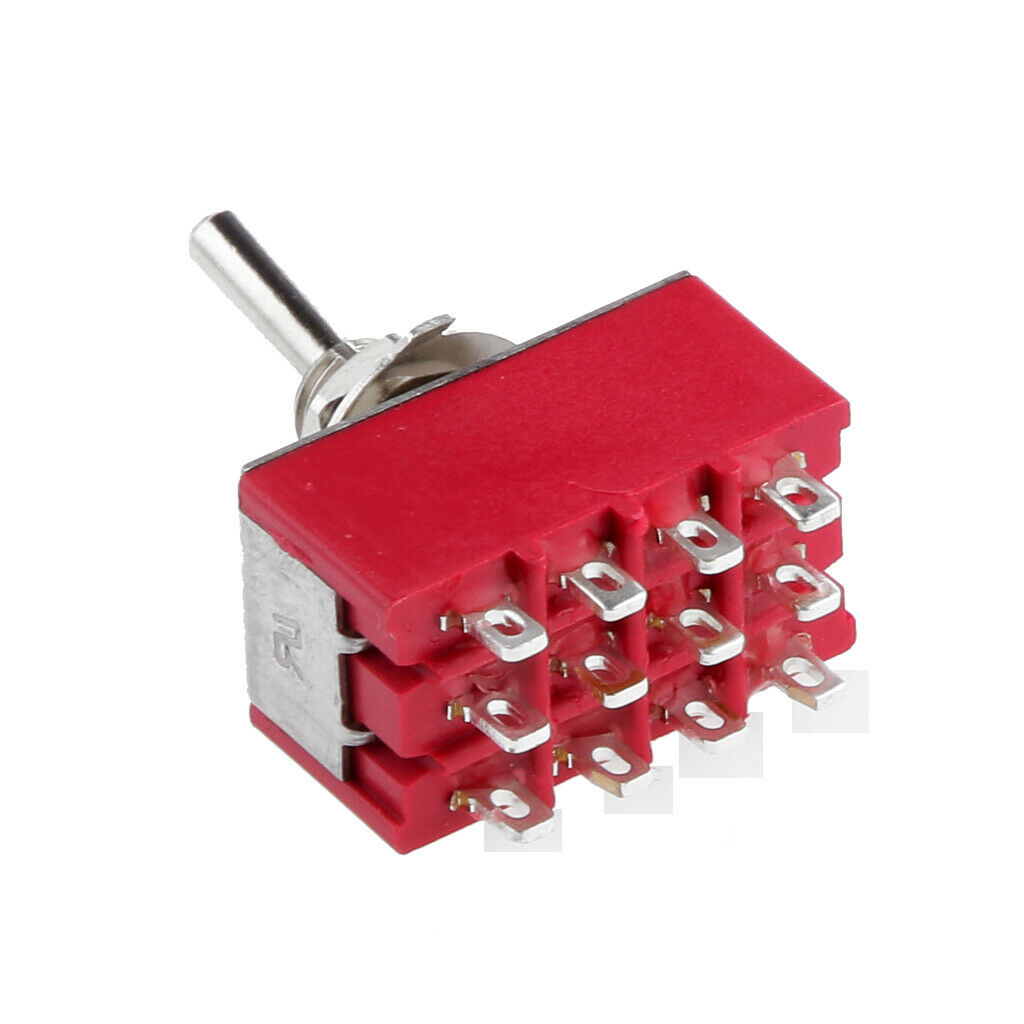 Pressure-sensitive Toggle Switch Changeover Knob 2 Position 12 Terminals On