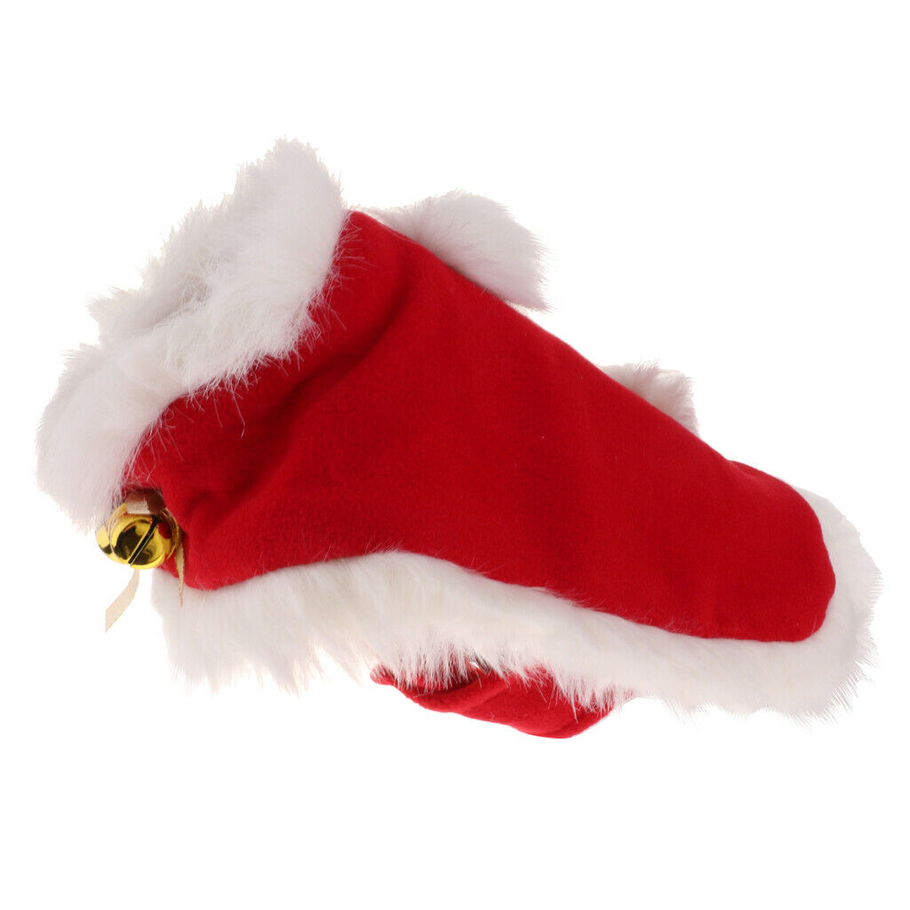 Cat Dog Christmas Cloak - Cat Dog Costume Santa Cloak for Kitty Cat Dog, Red