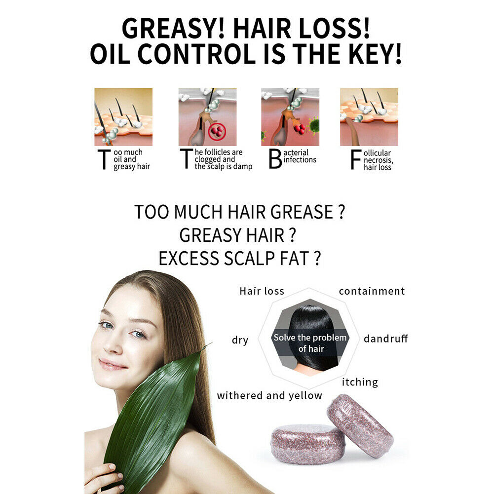 Hair Darkening Shampoo Bar Soap Hair Shampoo Hair Reverse Polygonum Essence
