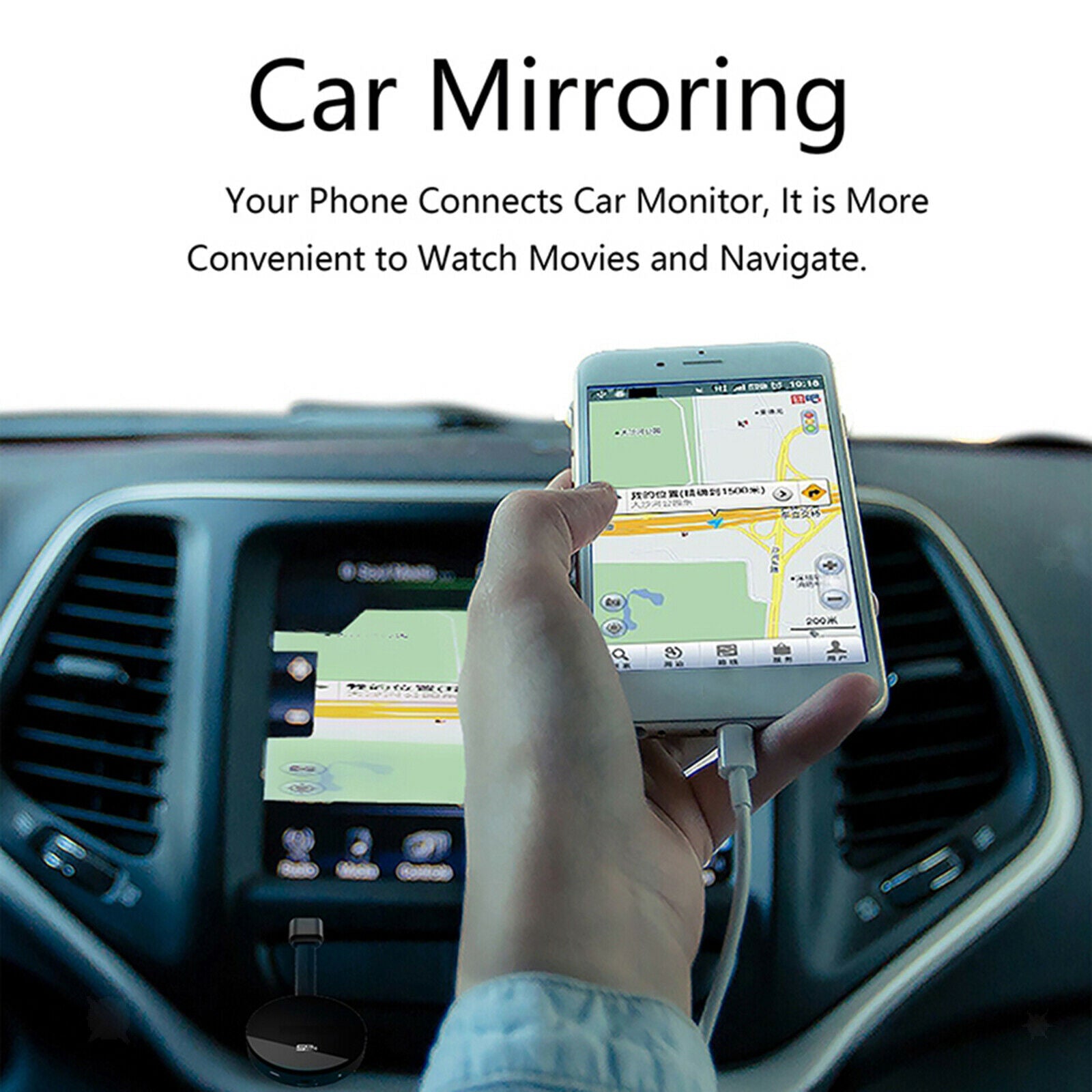 1080P HDMI Mirror Screen Wireless Display Adapter Airplay Miracast Dongle