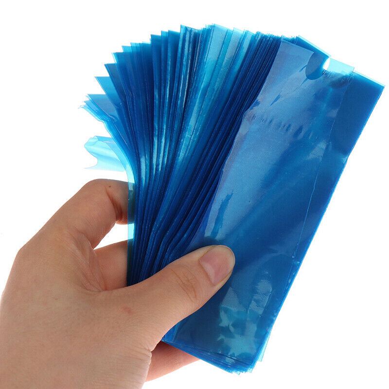 200pcs Tattoo Clip Plastic Cord Sleeves Supply Disposable Covers Bags Mach FTBU