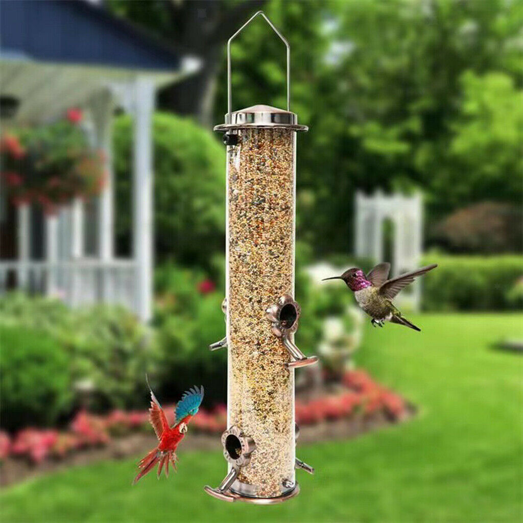 Wild Bird Feeder Nuts Food Dispenser Holder for Outside Yard Garden Hangings