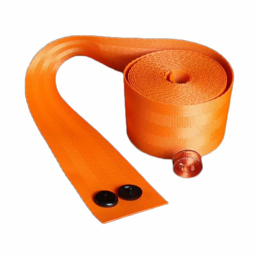 seat belts orange 3.6m webbing 3 point auto racing front safety 360cm polyester