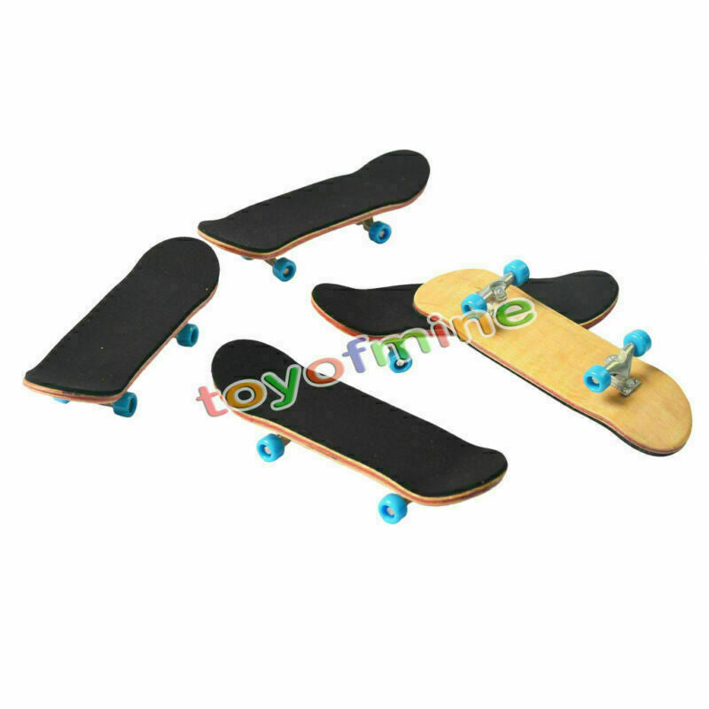 2x Bearing Wheels & Wooden Canadian Maple Deck Fingerboard Skateboards Gift 96mm