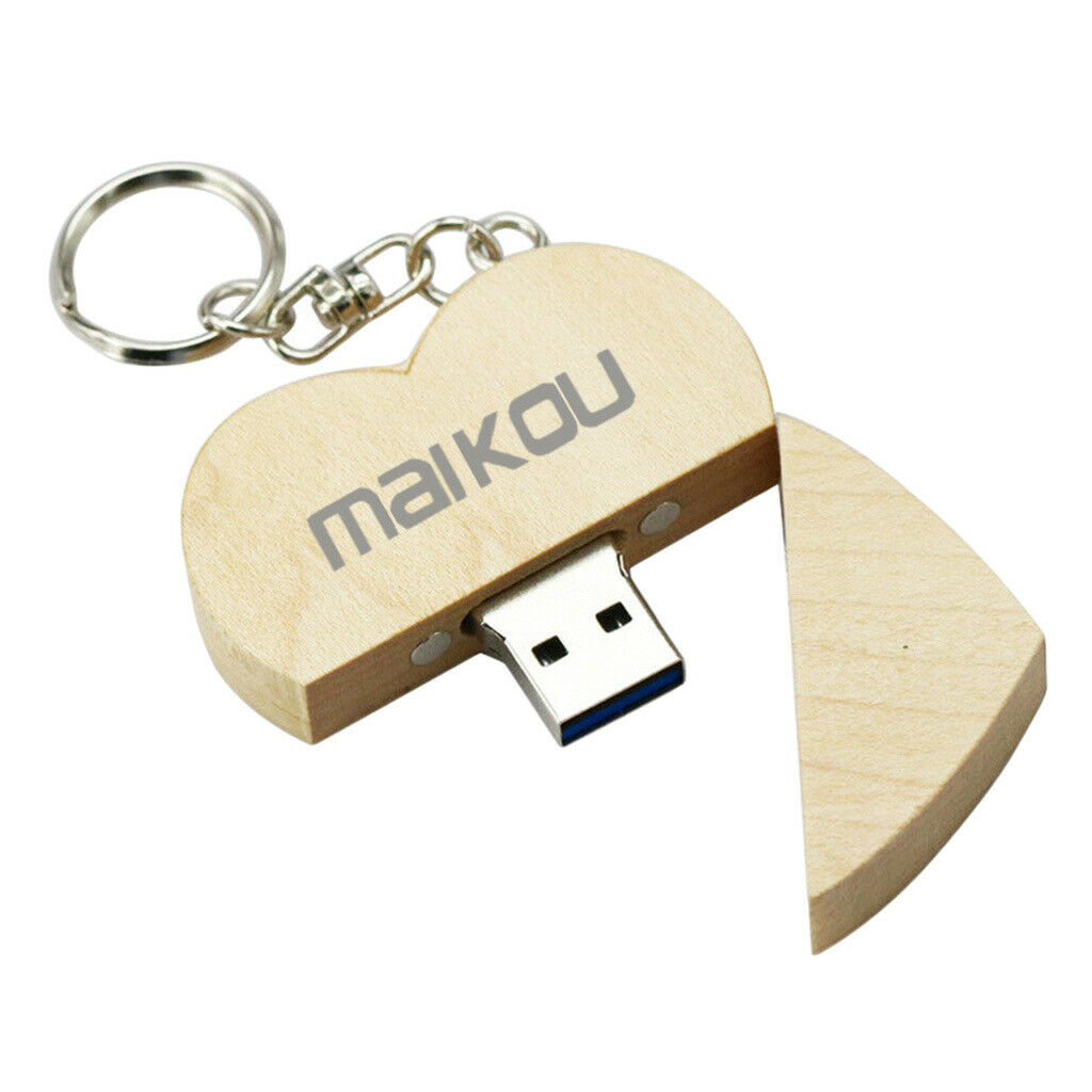 64GB Heart-Shaped USB Flash Drive USB 3.0 Pen Drive
