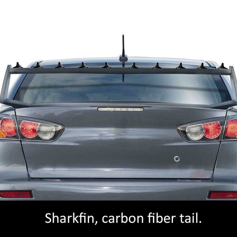 10pcs Universal Car Shark Fin Diffuser Vortex Generator Wing Roof Spoiler Bumper