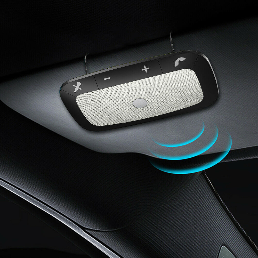 Wireless Bluetooth 5.0 Hands-free Car Kit Speakerphone Speaker Phone Sun Visor