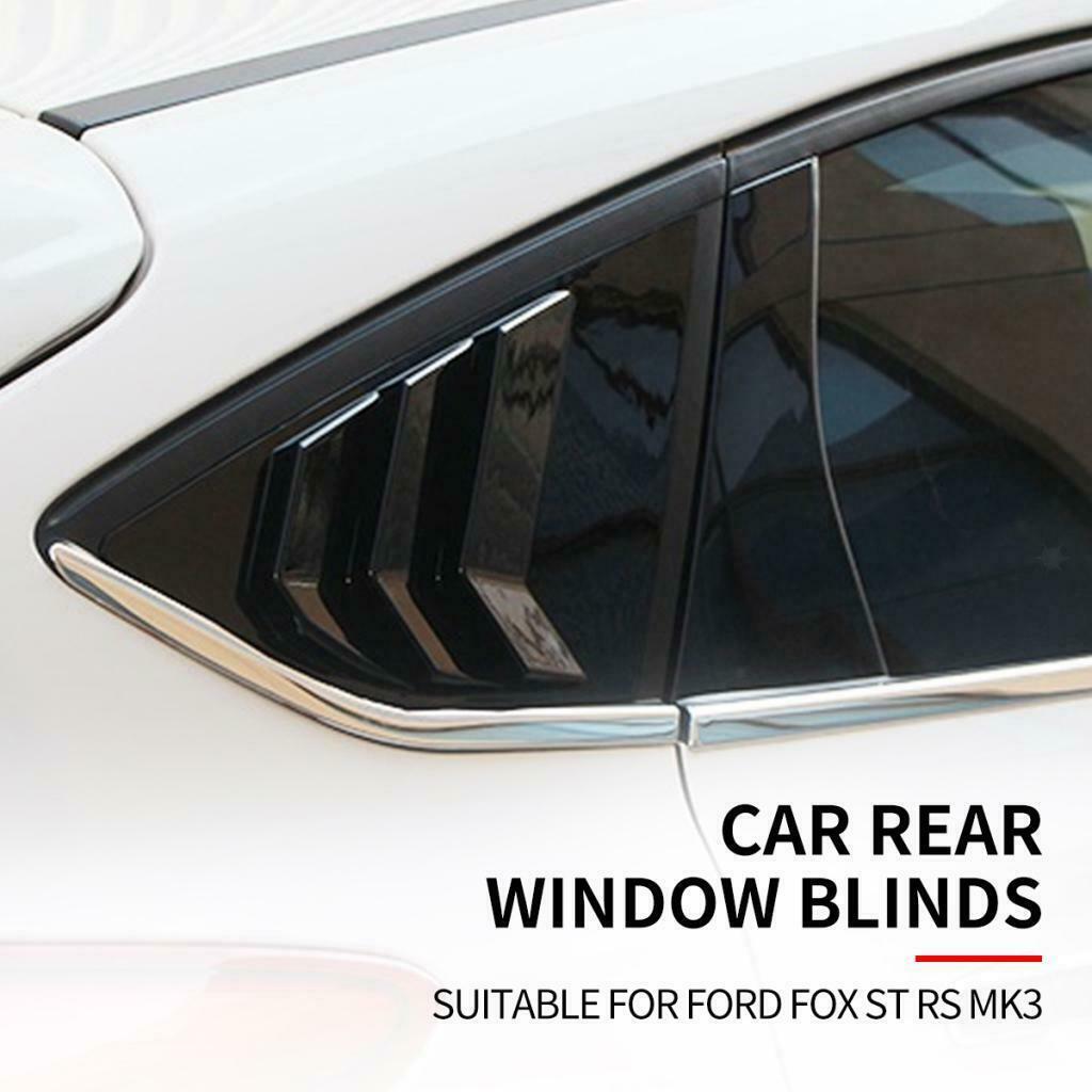 2pcs Rear Window Blinds Side Tuyere Louver suit for Ford Focus ST RS MK3 2012-18