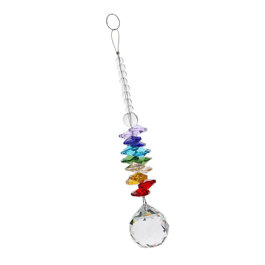 Crystal Suncatcher Rainbow Ball Pendant Prisms Hanging Decor  #2