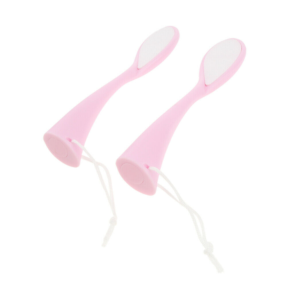 2 Pcs Foot Files Double Sided Foot Rasps Hard Deed Skin Callus Remover - Pink,