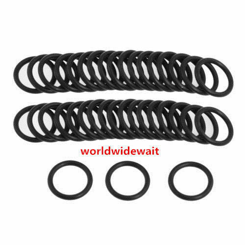 50pcs 115mm OD x 2.4mm Thickness Industrial Rubber O Ring Seals Black