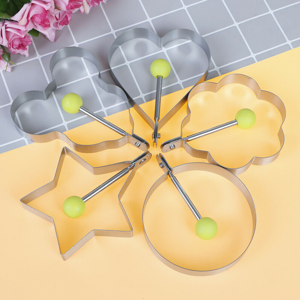 5pcs/set Stainless steel Omelette mold Cute Shaped Kitchen Tool Fried Egg.l8