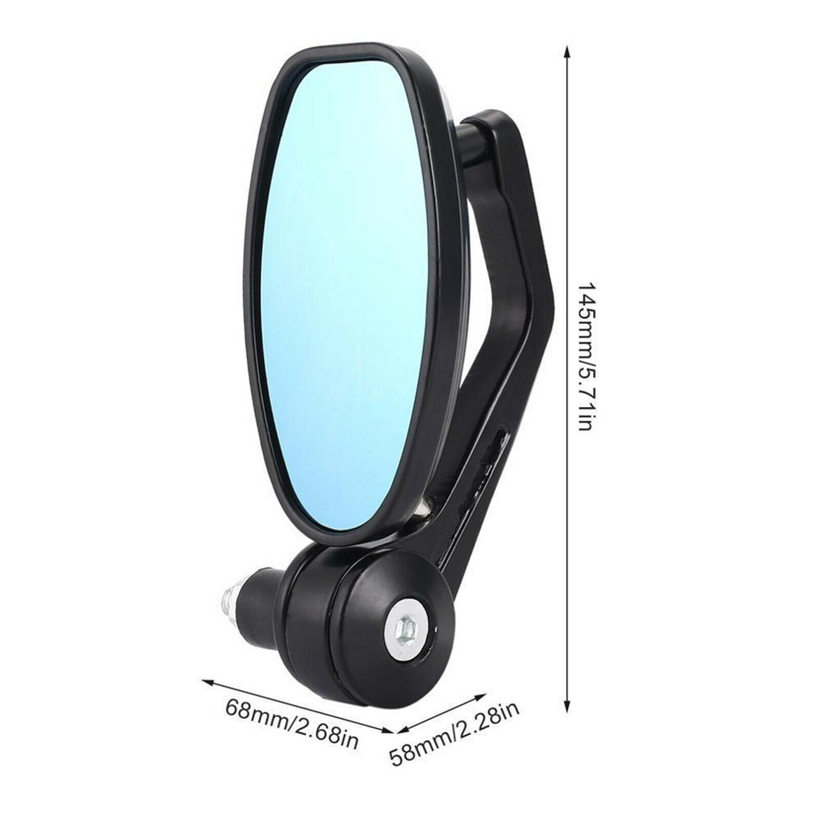 2Pcs 7/8" Handle Bar End Motorcycle Rear View Mirrors Motorbike for Yamaha