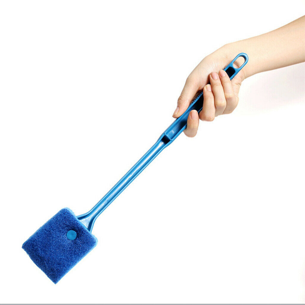 Aquarium   Tank Glass Cleaner Sponge Brush Algae Scrubber Scraper Blue