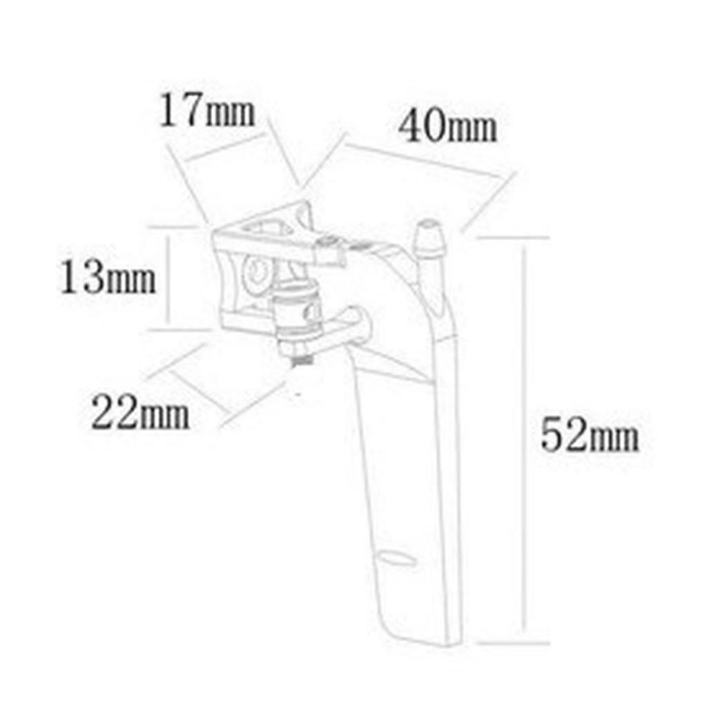 Aluminum Alloy RC 52mm Water Absorbing Rudder Spare Parts Electric Boat