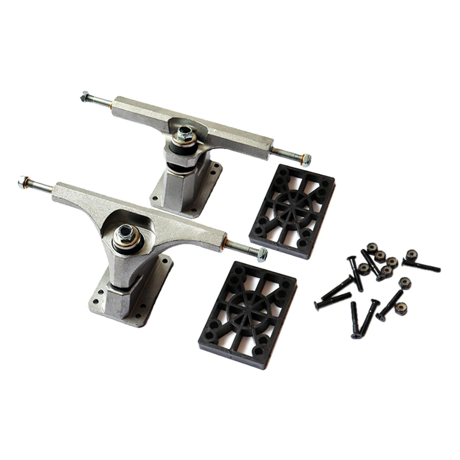 1 Pair of Universal Aluminum Skateboard Truck 6.25 Inch Truck 158mm Climb Pads