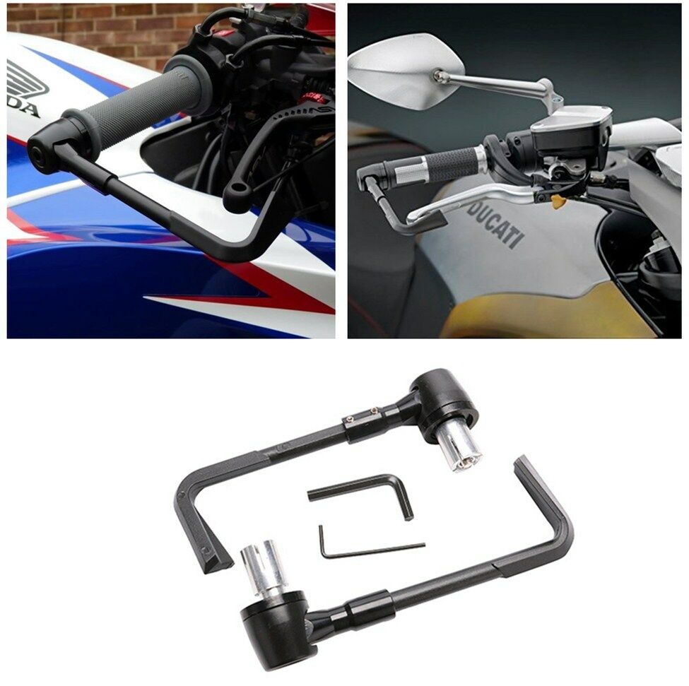 7/8" Motorcycle Handlebar Guard Brake Clutch Lever Protector For Safe Driving