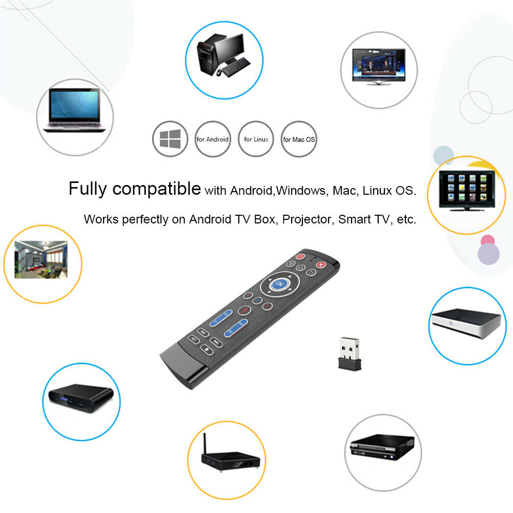 2.4G Universal Wireless Remote Control Air Mouse Gyro 22 Keys For Android TV Box