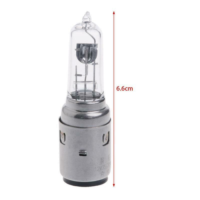 Motorcycle DC 12V 35W BA20D Headlight Halogen Xenon Bulb White Light