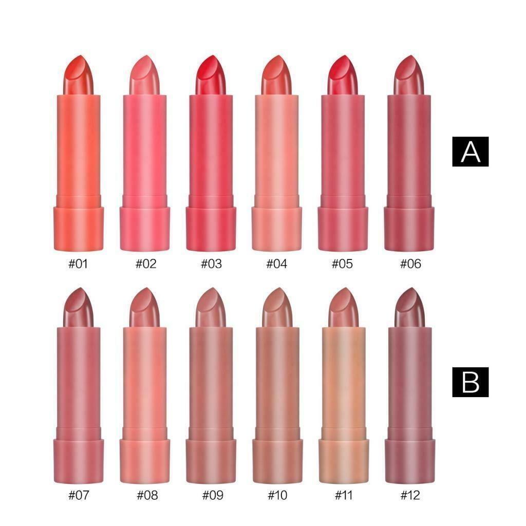 Lipsticks Set 6 Color Moisturizing Matte Lip Gloss Waterproof Long Lasting A
