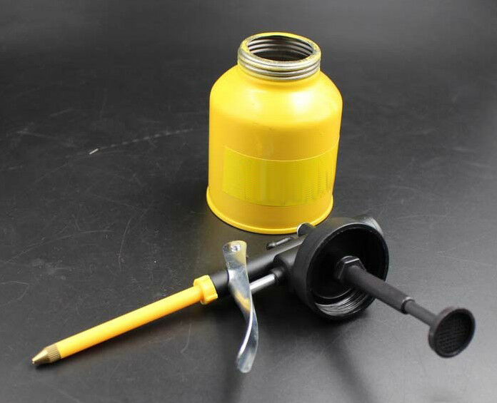 250g High Pressure Hand Pump Oiler Oil Pot Can Spray Gun Hose For Lubricants