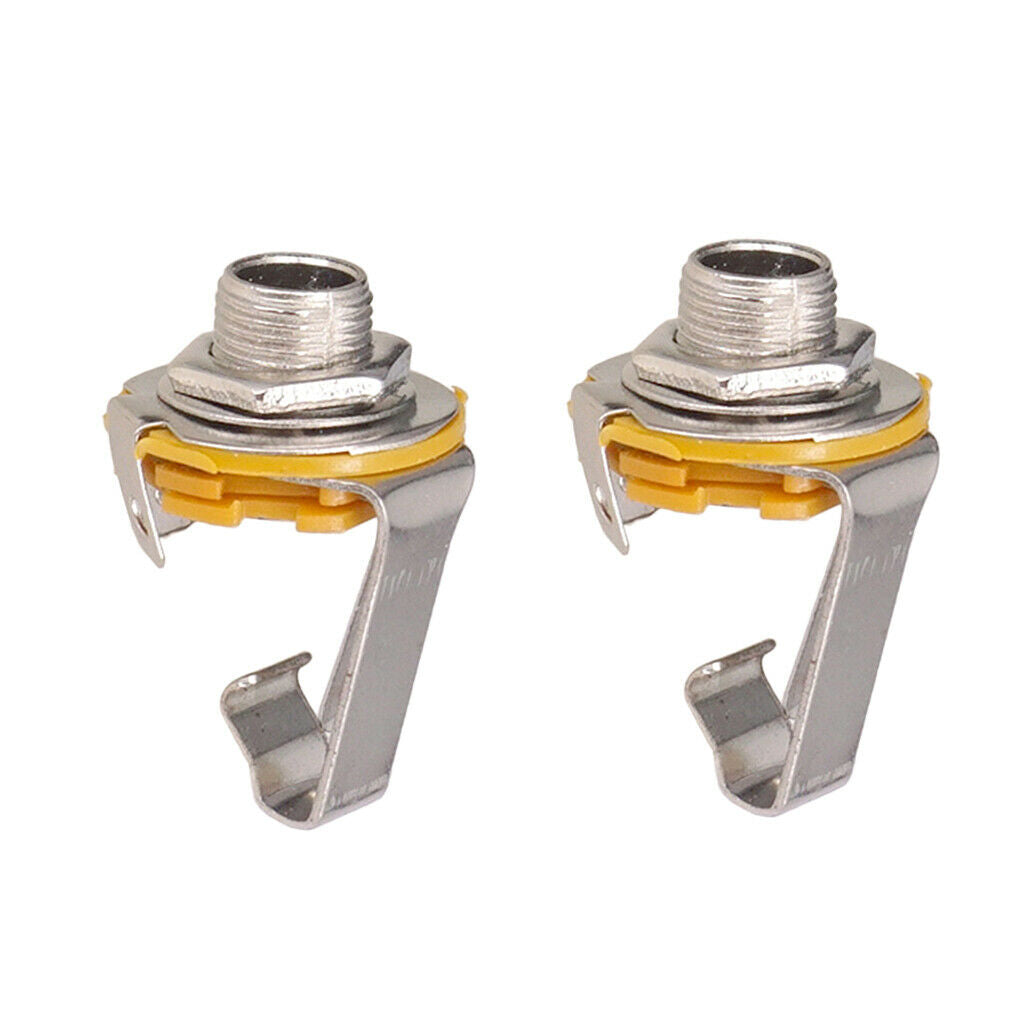 2x Mono 1/4inch Output   Socket Plate for      LP Guitar