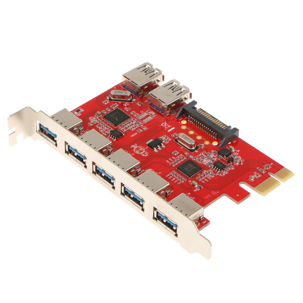 7 USB 3.0 Connectors   Adapter Card Converter For Desktop   5 Gbps