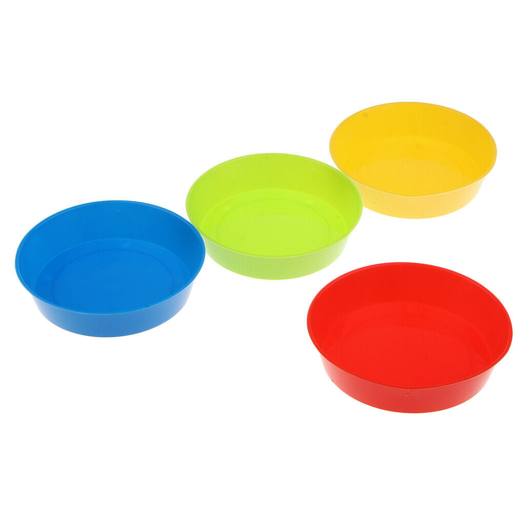 4x Kids Painting Palette Plastic Palettes Tray Kids Children Painting Supply