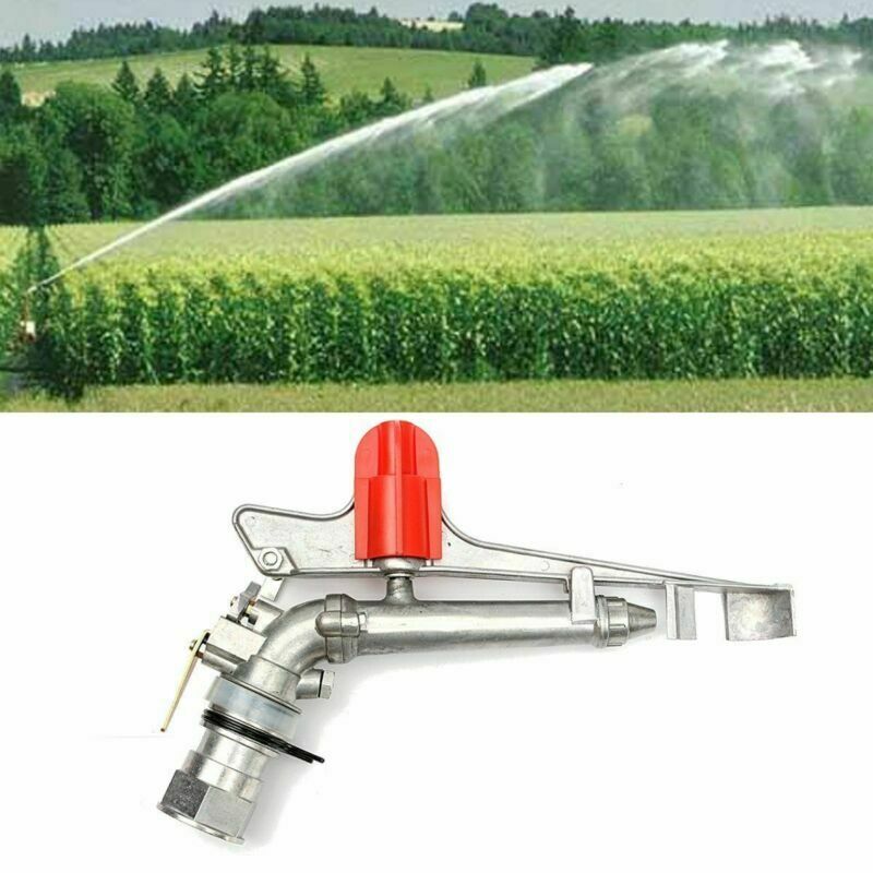 1.5'' Irrigation Spray Gun Sprinkler Gun Large 360° Adjustable Impact Area Water