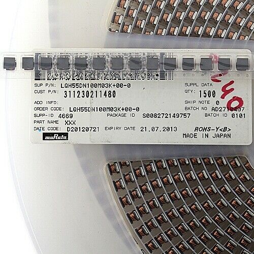 [20pcs] LQH55DN100M03K 10uH 1.7A Chip Inductor SMD