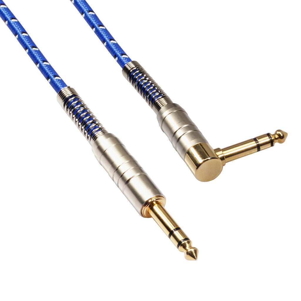 2X Male to Male TRS Stereo Audio Cable CableCreation 90 Degree 3 Meters