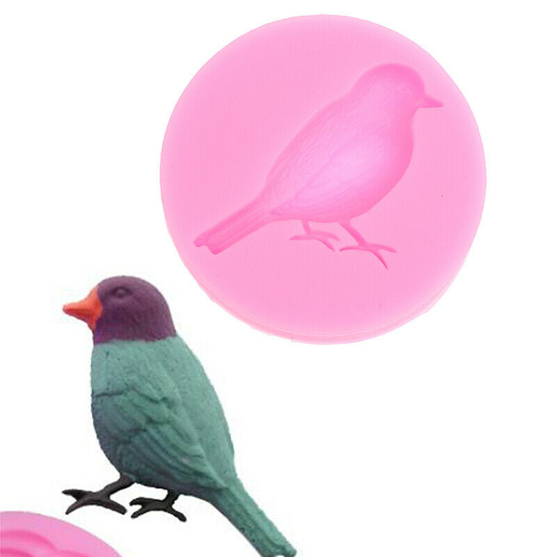DIY Bird Silicone Mold Cake Decorating Tools Chocolate Dessert Decorators.l8