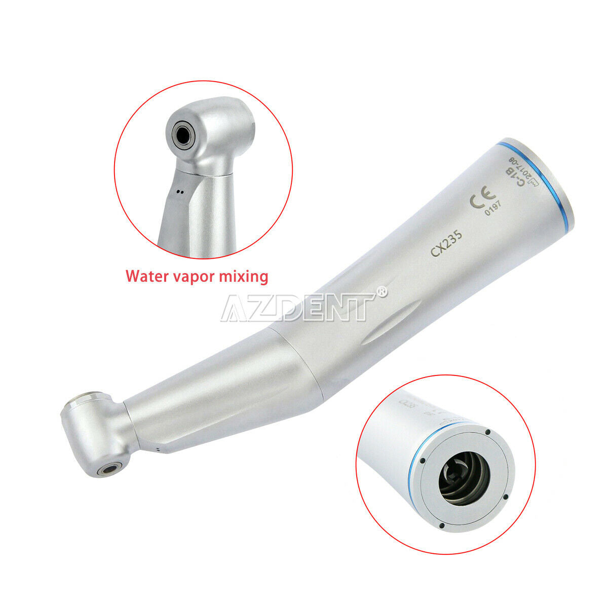 1 X COXO Dental Inner Water Button Contra Angle Low Speed Handpiece CX235 C-1B