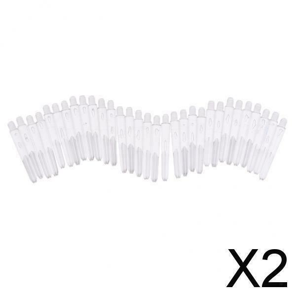 2X Ultralight 35mm 2BA Plastic Dart Stems Shafts Tip Darts Games New Colourless