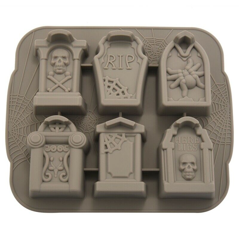 Silicone Ice Trays Halloween RIP Gravestone Mold for Ice C6G4G4