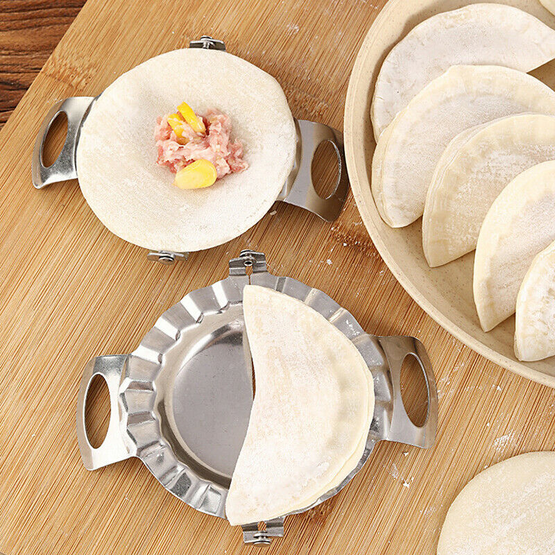 7Pcs Stainless Steel Dumpling Maker Dough Cutter Pie Ravioli Empanada Press Mold