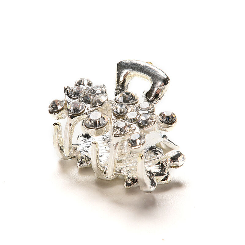 5X Style New Crystal Flower Mini Hair Claw Clamp Hair Clip Hair Pin Ne.l8