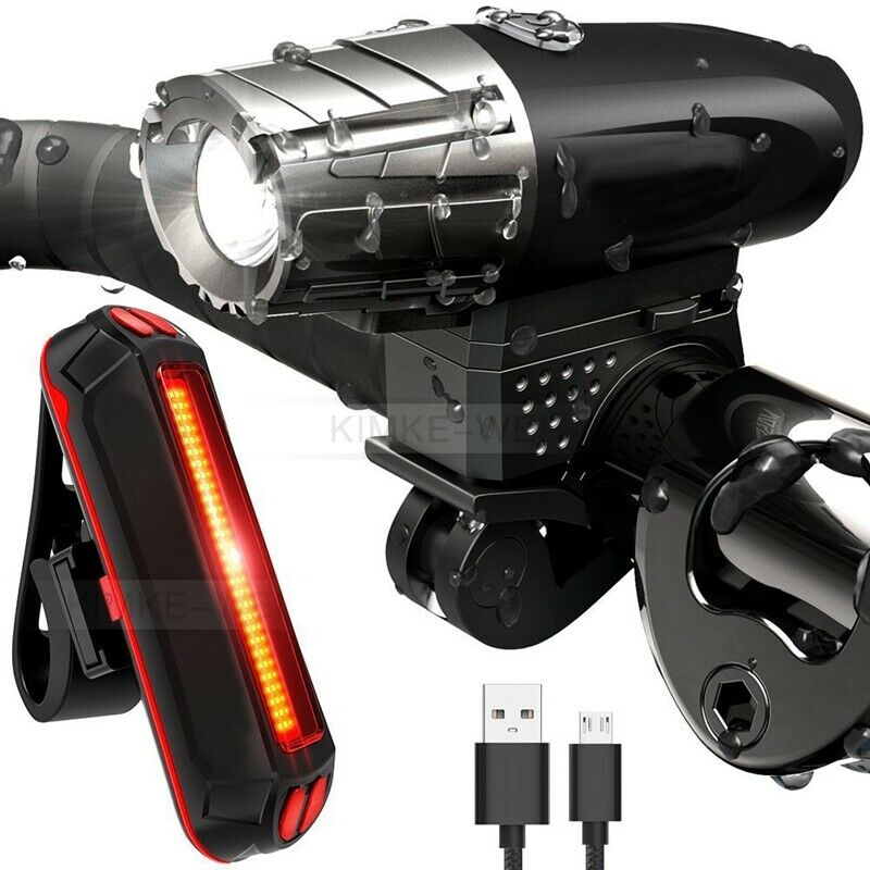 LED USB Rechargeable Bicycle Bike Tail Light Brake Rear Lamp 120 Lumens 650mAh