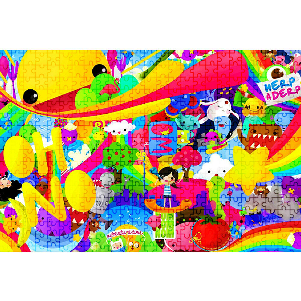 1000pcs Cartoon Little Girl DIY Puzzle Paper Jigsaw Kids Room Decoration @