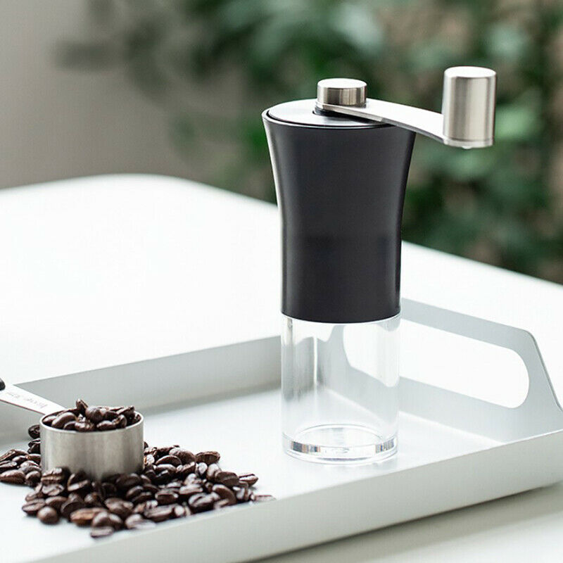 Manual Coffee Grinder Stainless Steel with Ceramic Burr Bean Mill Portable  DF