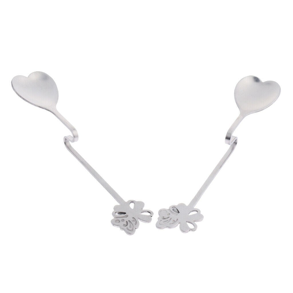 Durable Cute Coffee Spoons Great Gifts for Friends Family 2 Pieces