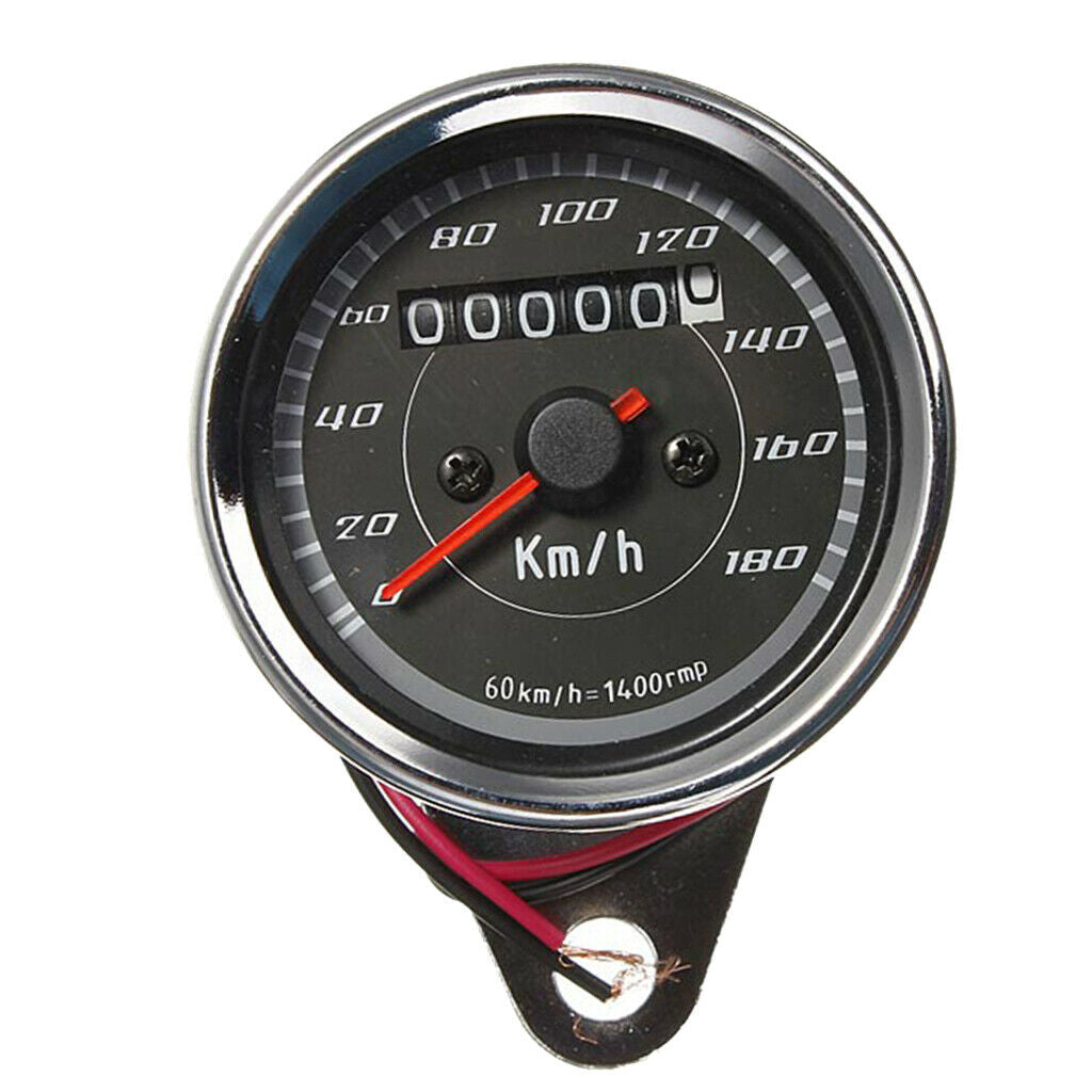2 Wires Blue LED Speedometer Odometer Multifunction Gauge 0-180 km/h 12V