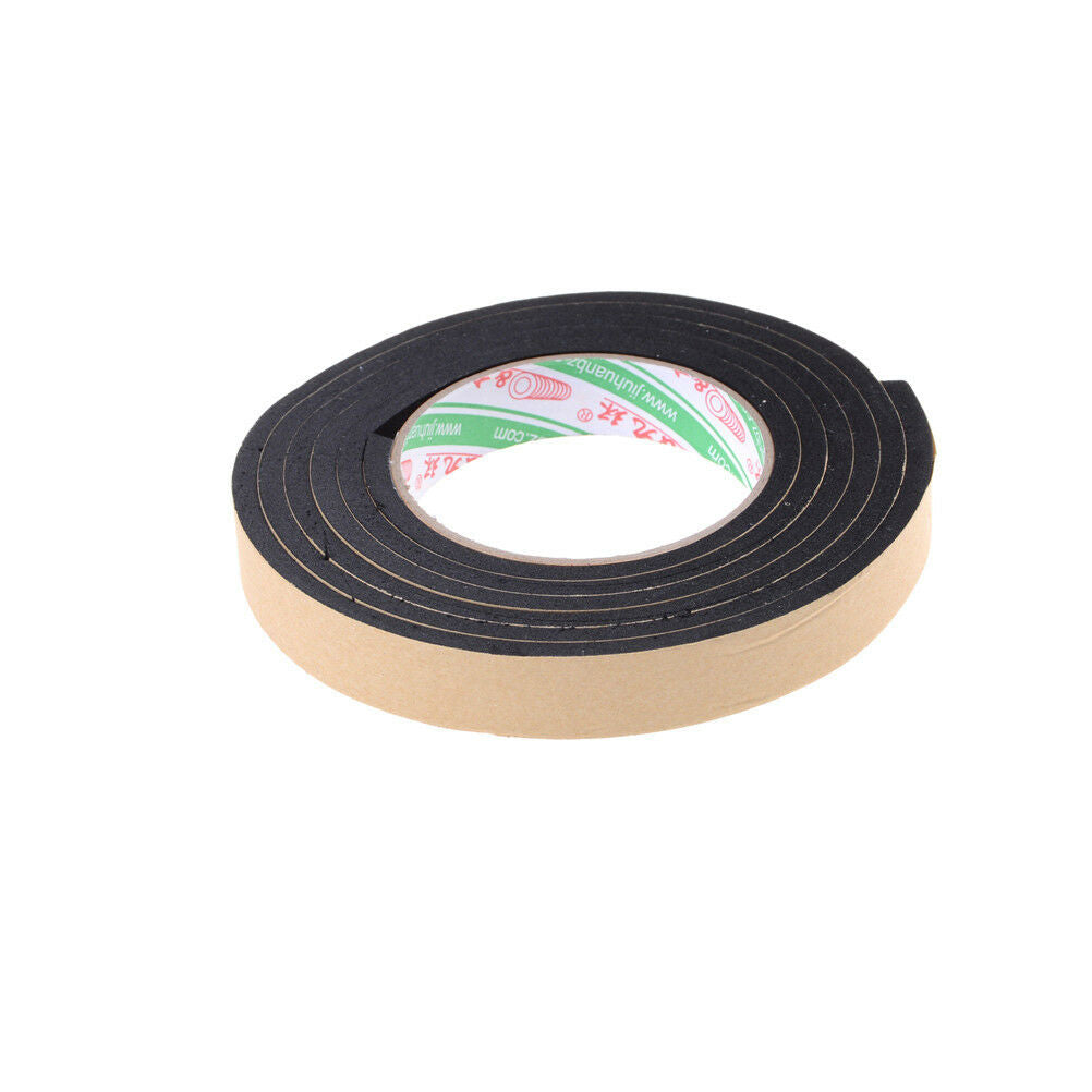 2M Black Single Side Self Adhesive Foam Tape Stickers 20mm Width x 5mm Thickn XC