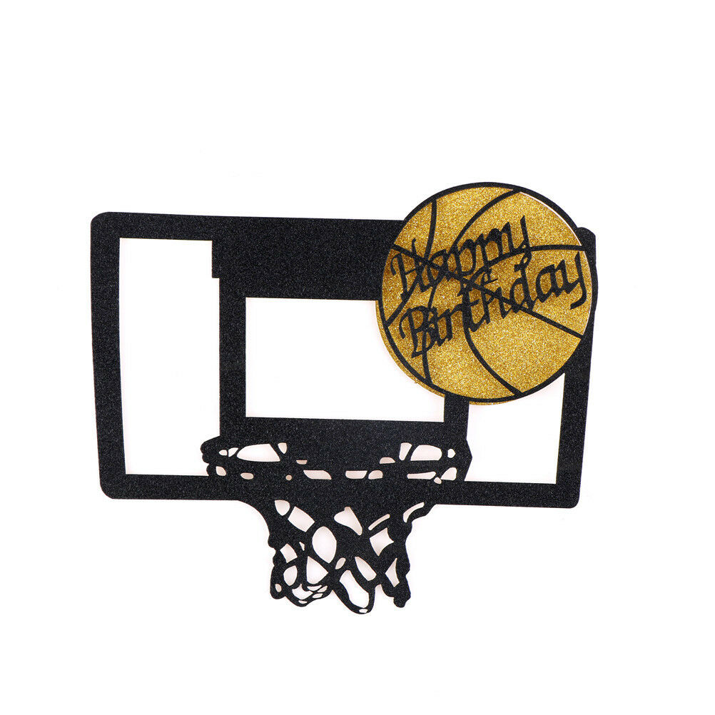 1x basketball cake cupcake topper cake flags boy birthday party deco.l8